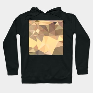 Flavescent Yellow Abstract Low Polygon Background Hoodie